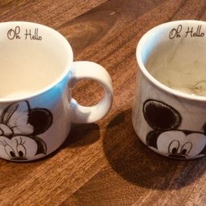 Mickey and Minnie pair mugs